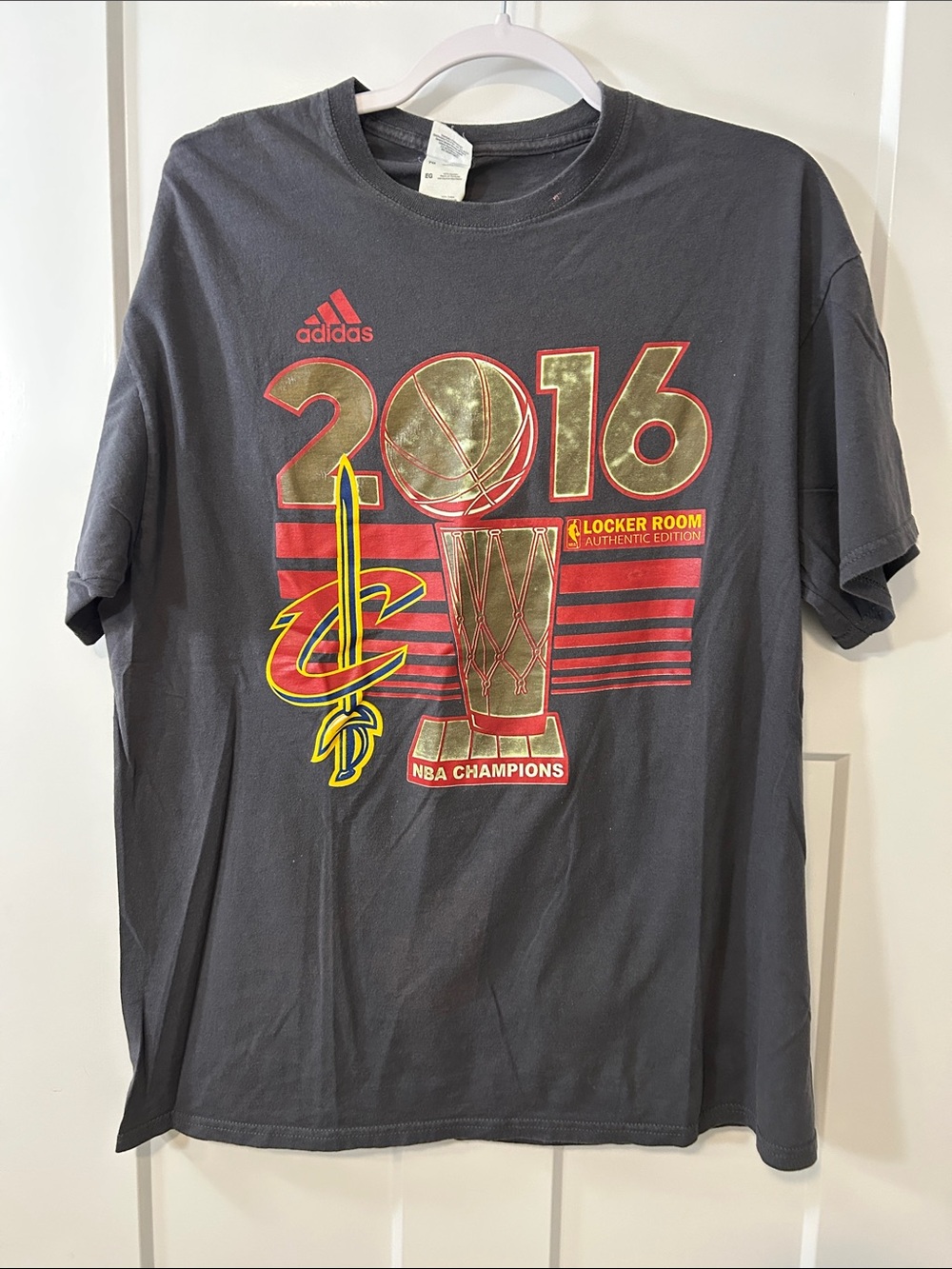 adidas Gray Cleveland 2016 NBA Champions Graphic Tee